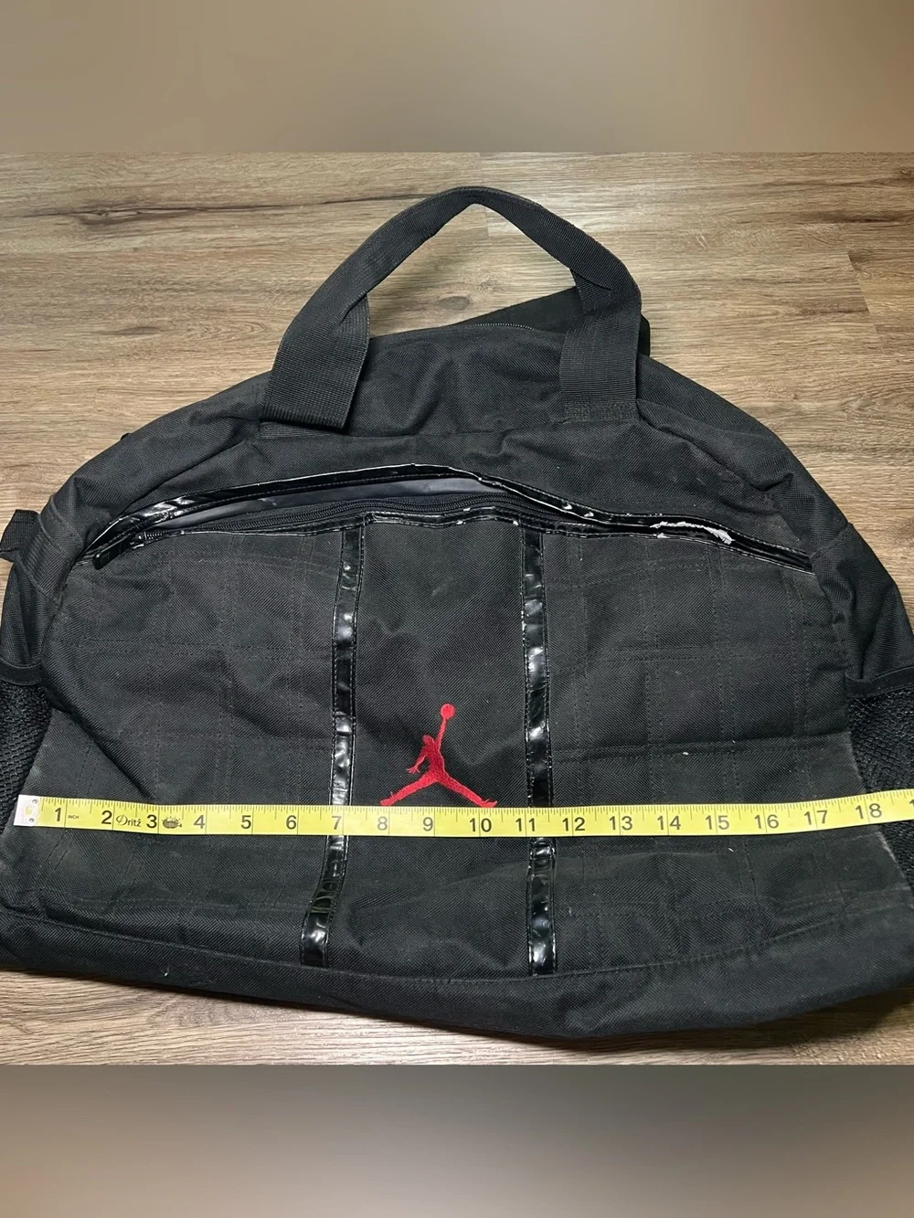JORDAN Duffle Bag Black Red Jumpman Gym Travel Bag READ DESC